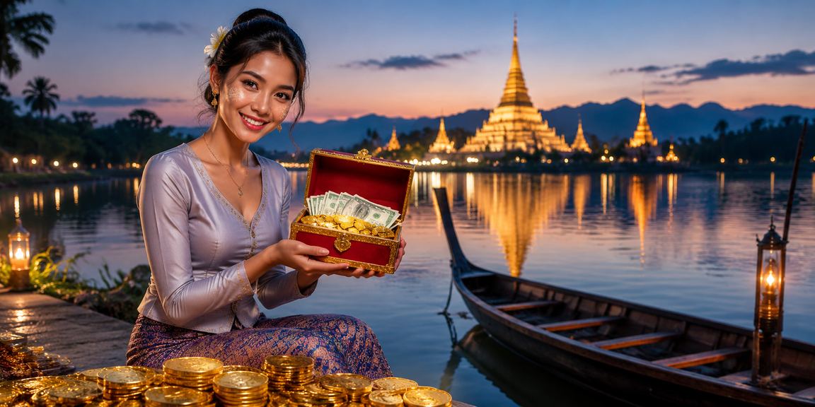 မြန်မာနိုင်ငံငြိမ်းချမ်းသော Inle တောတောင်အရှေ့ဘက်ကာစီနိုဂိမ်းမြင်ကွင်း